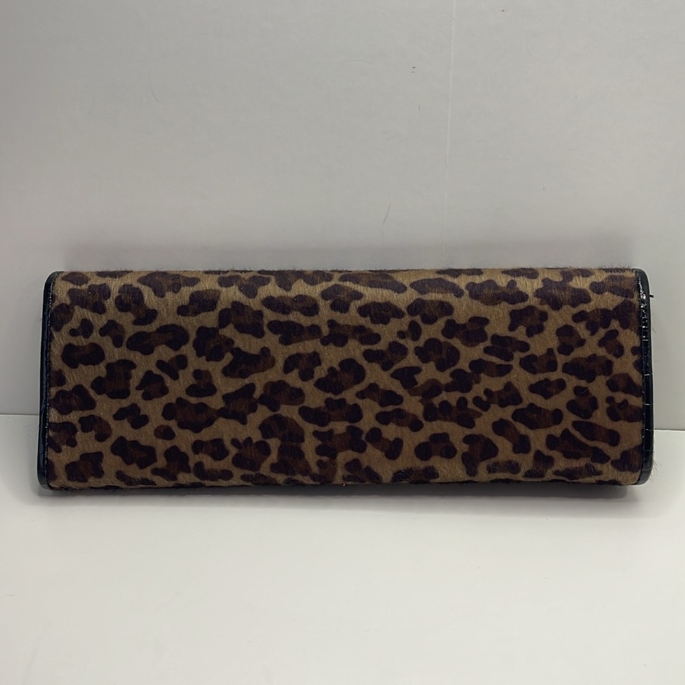 Brown Leopard Print Clutch - Picture 6 of 11